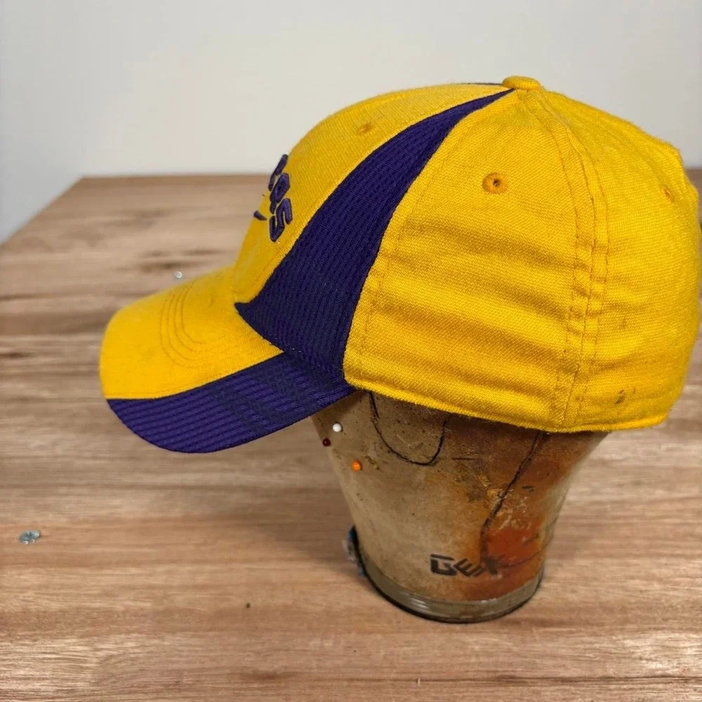 Nike LSU Tigers Hat Yellow Purple Embroidered Baseball Cap One Size NCAA Team